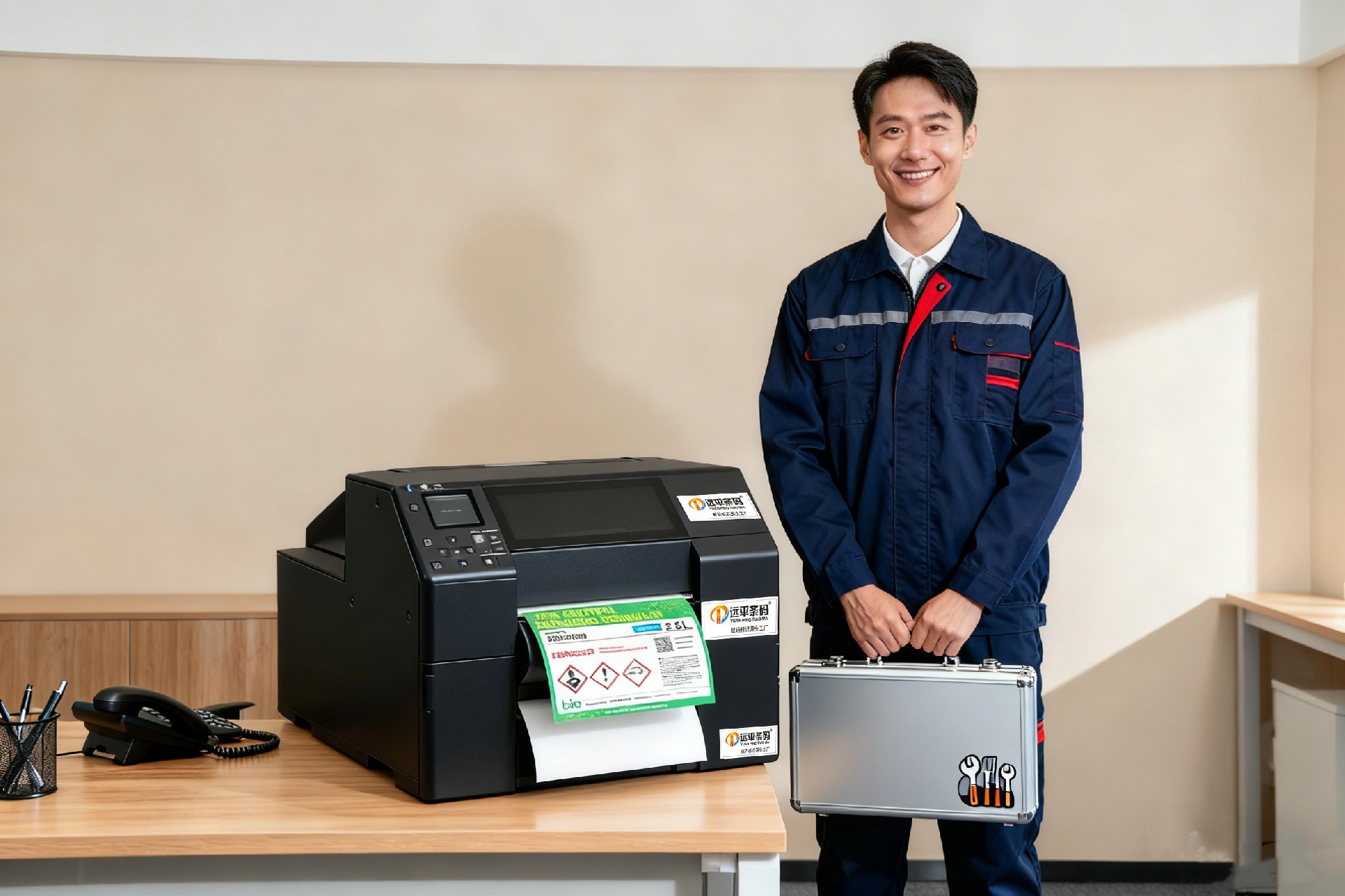 遠平條碼彩色標簽打印機 × 標簽紙源頭工廠